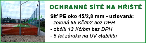 Ochrané sítě na sportovní hřiště